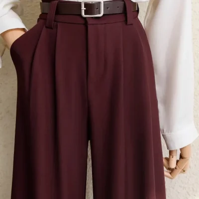 Wide Leg Fashion Trousers