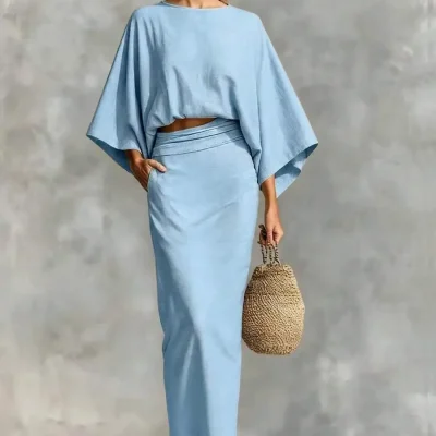 2-Piece Top And Long Skirt
