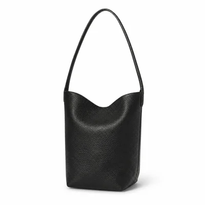 Black Leather Tote Bag
