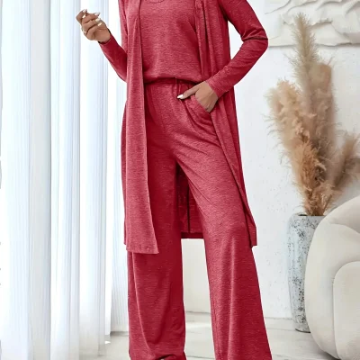 Loungewear knit 3-piece set